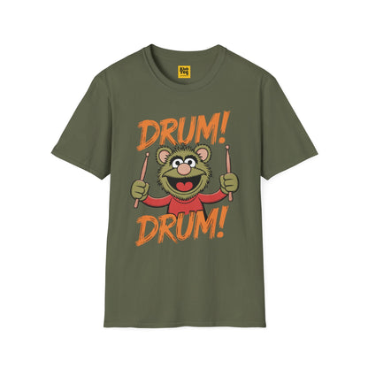 Playful Drums T-Shirt - Fun Percussion Design
