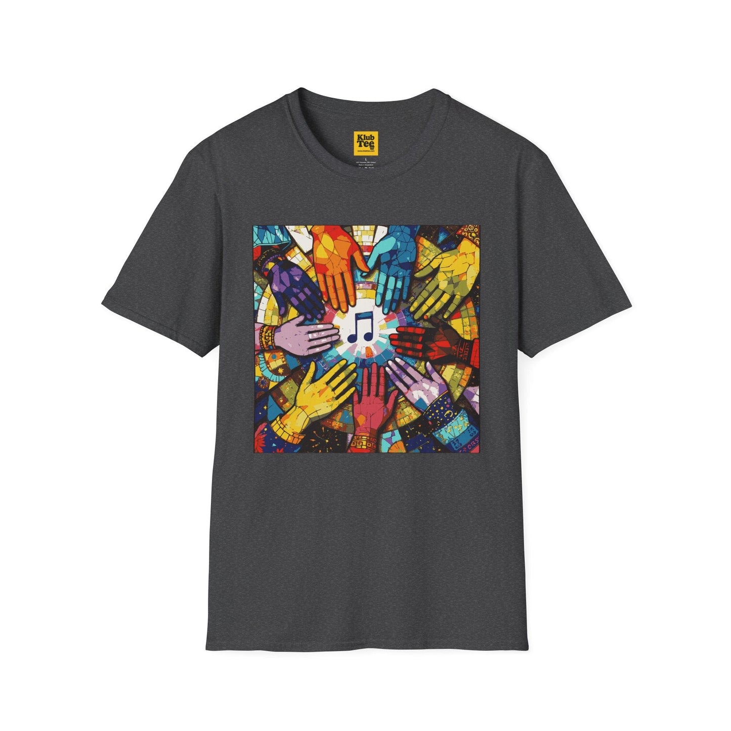 Colourful Hands Music T-Shirt - Unity Design