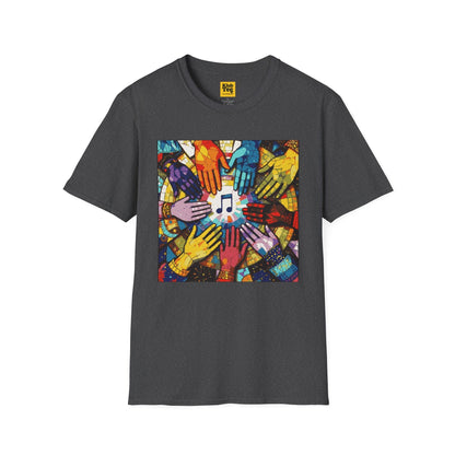 Colourful Hands Music T-Shirt - Unity Design