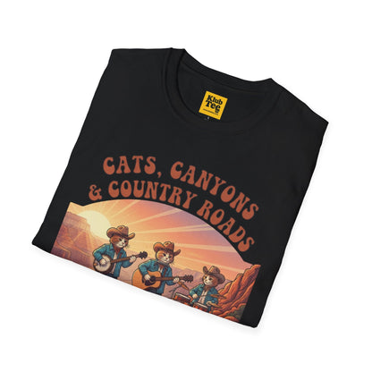 Cats Canyons & Country Roads T-Shirt - Western Style