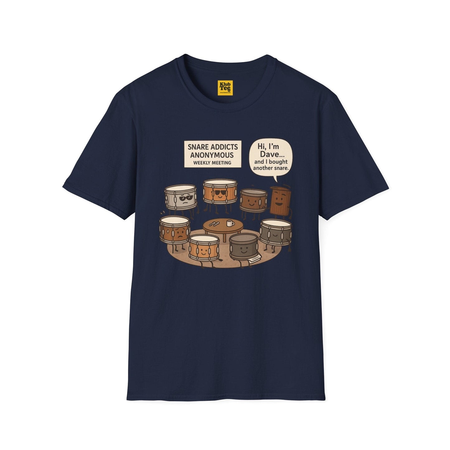 Snare Addicts Anonymous T-Shirt - Drummer Humor