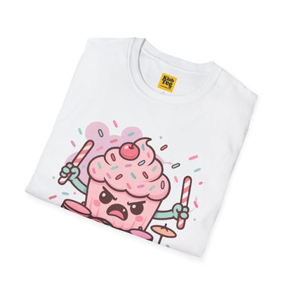 Frosted Fury Cupcake Drummer T-Shirt