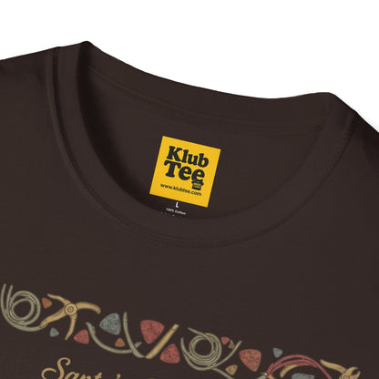 Santa's Guitar Workshop T-Shirt - Christmas Music