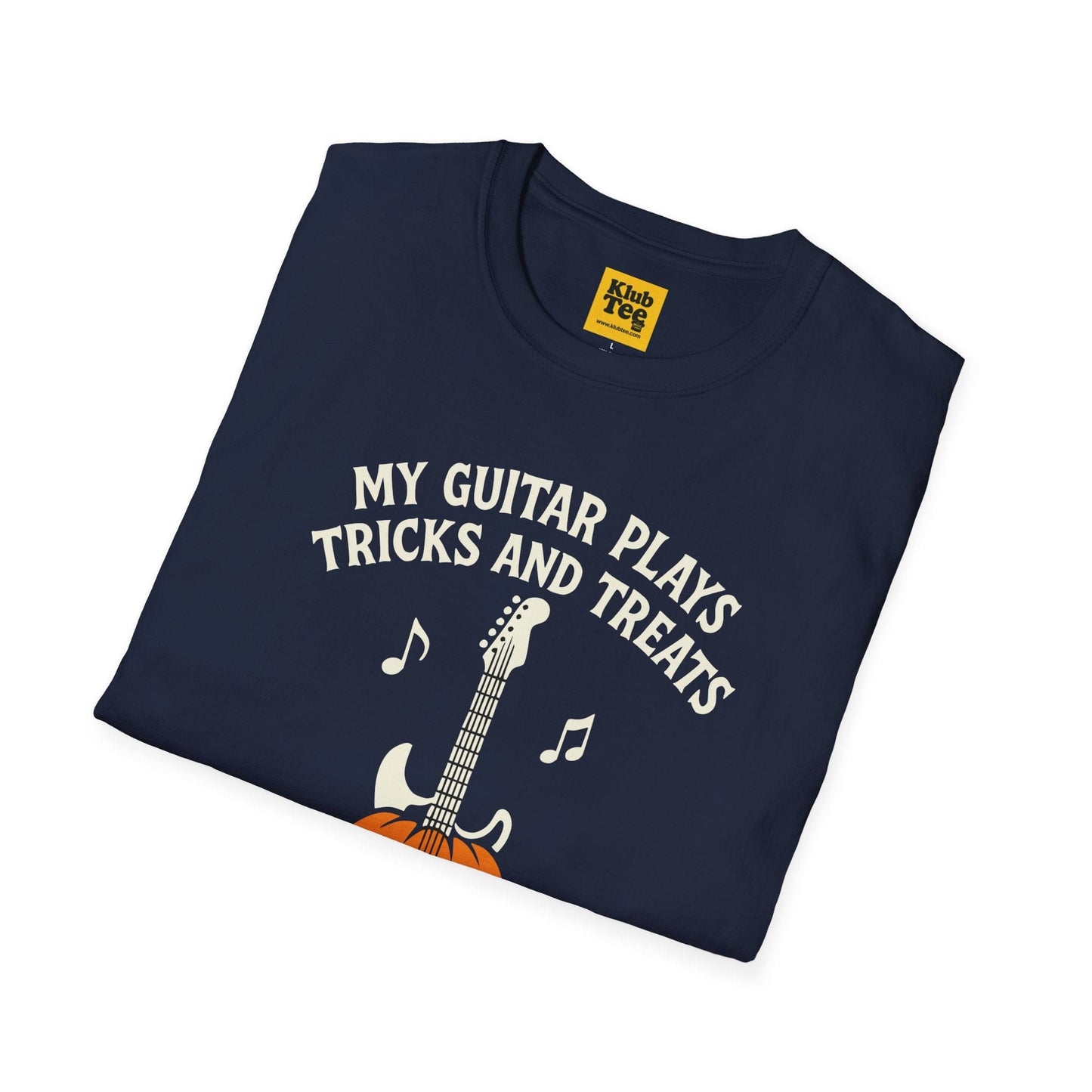 Halloween Guitar T-Shirt - Spooky Music Design