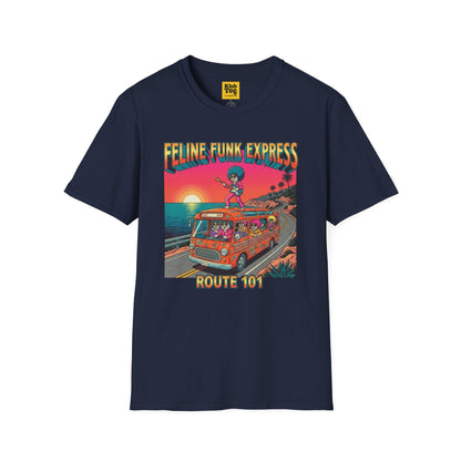 Feline Funk Express Softstyle Tee - Cat Music Lover