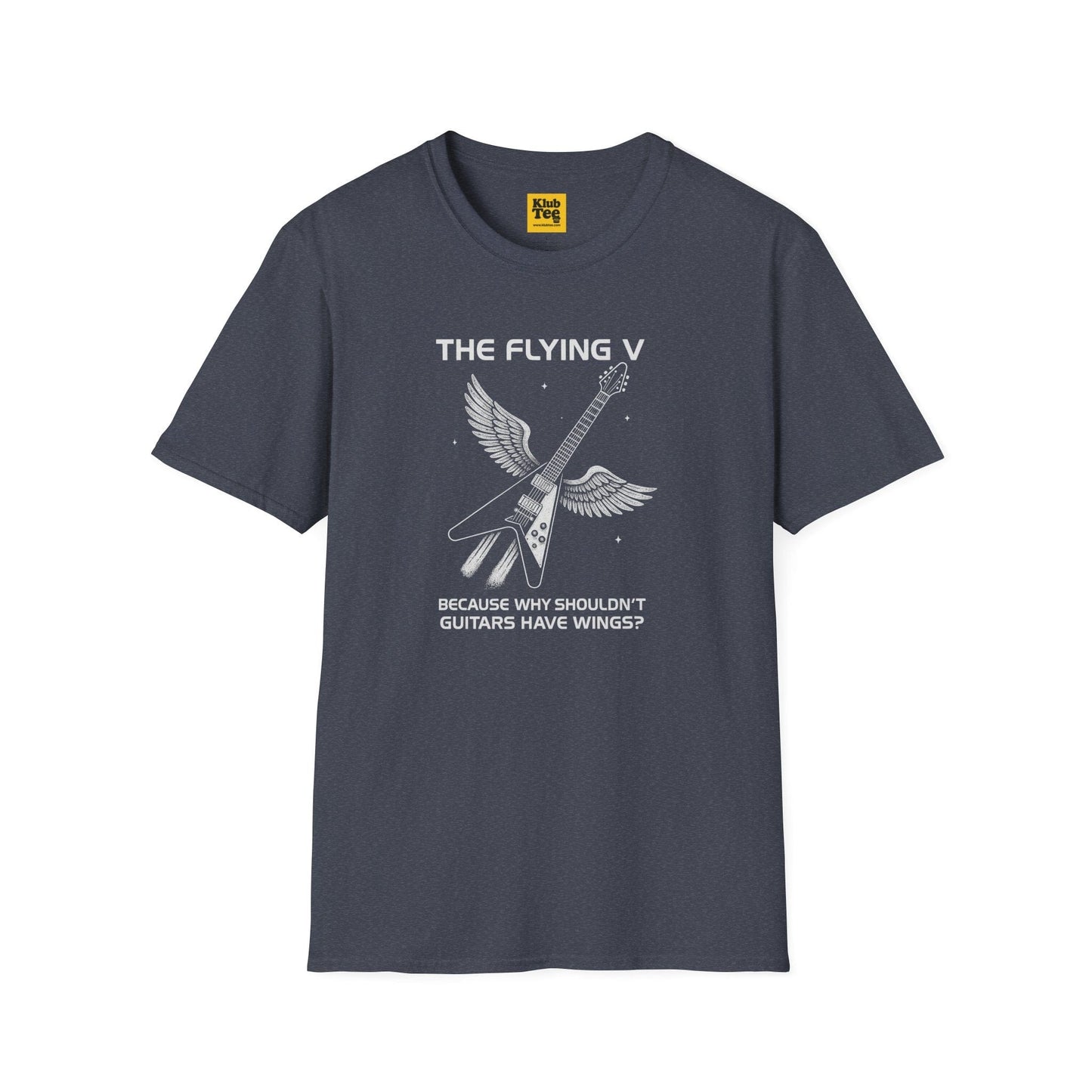 Flying V Guitar T-Shirt - Rock Icon Design