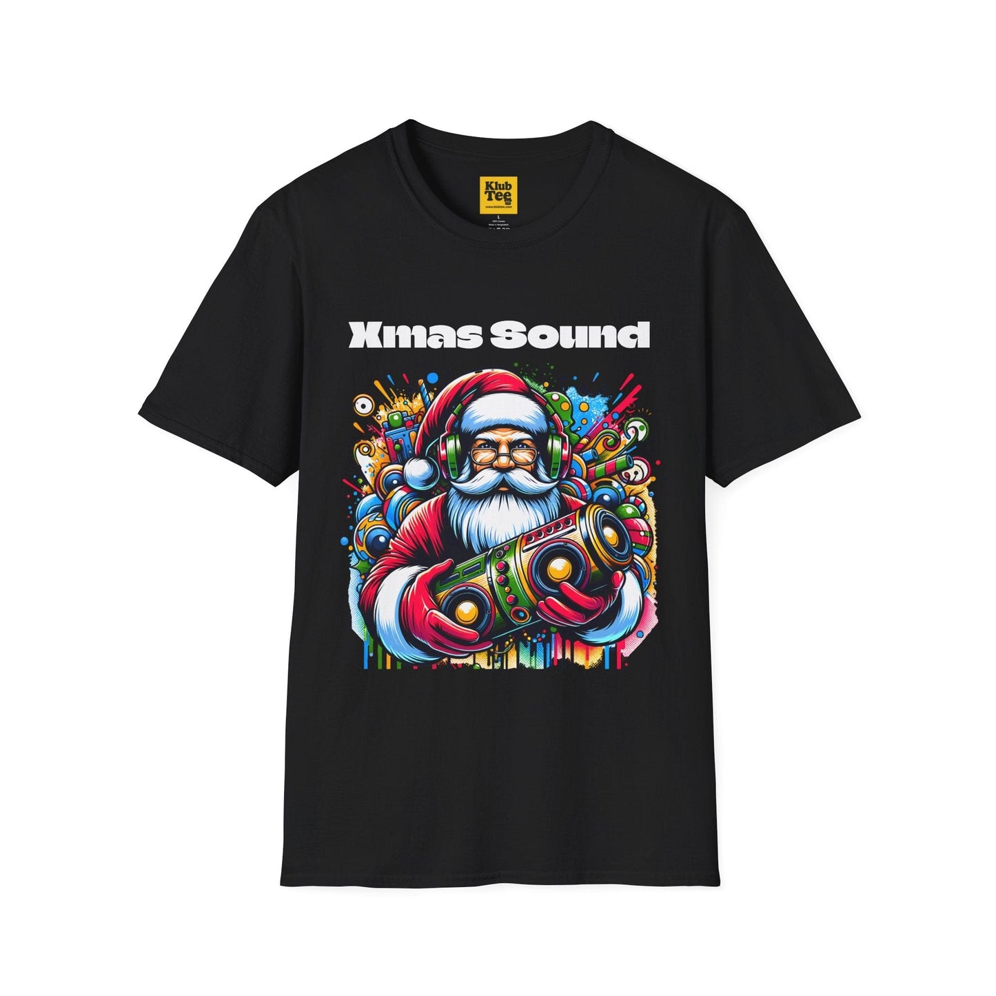 Santa DJ T-Shirt - Christmas Music Party Tee