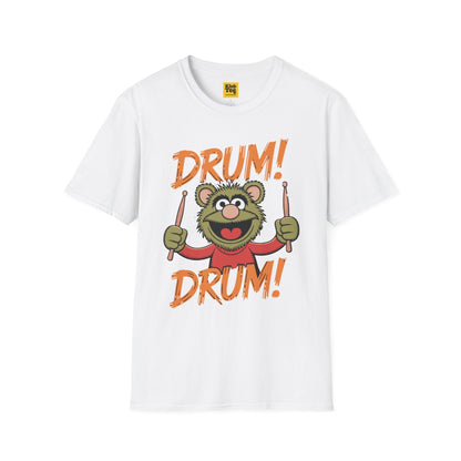 Playful Drums T-Shirt - Fun Percussion Design