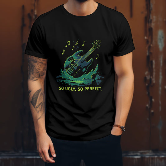 So ugly so perfect t-shirt with music humour attitude design