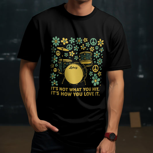 11.	Ringo drums t-shirt with Beatles drummer quote design for percussion fans