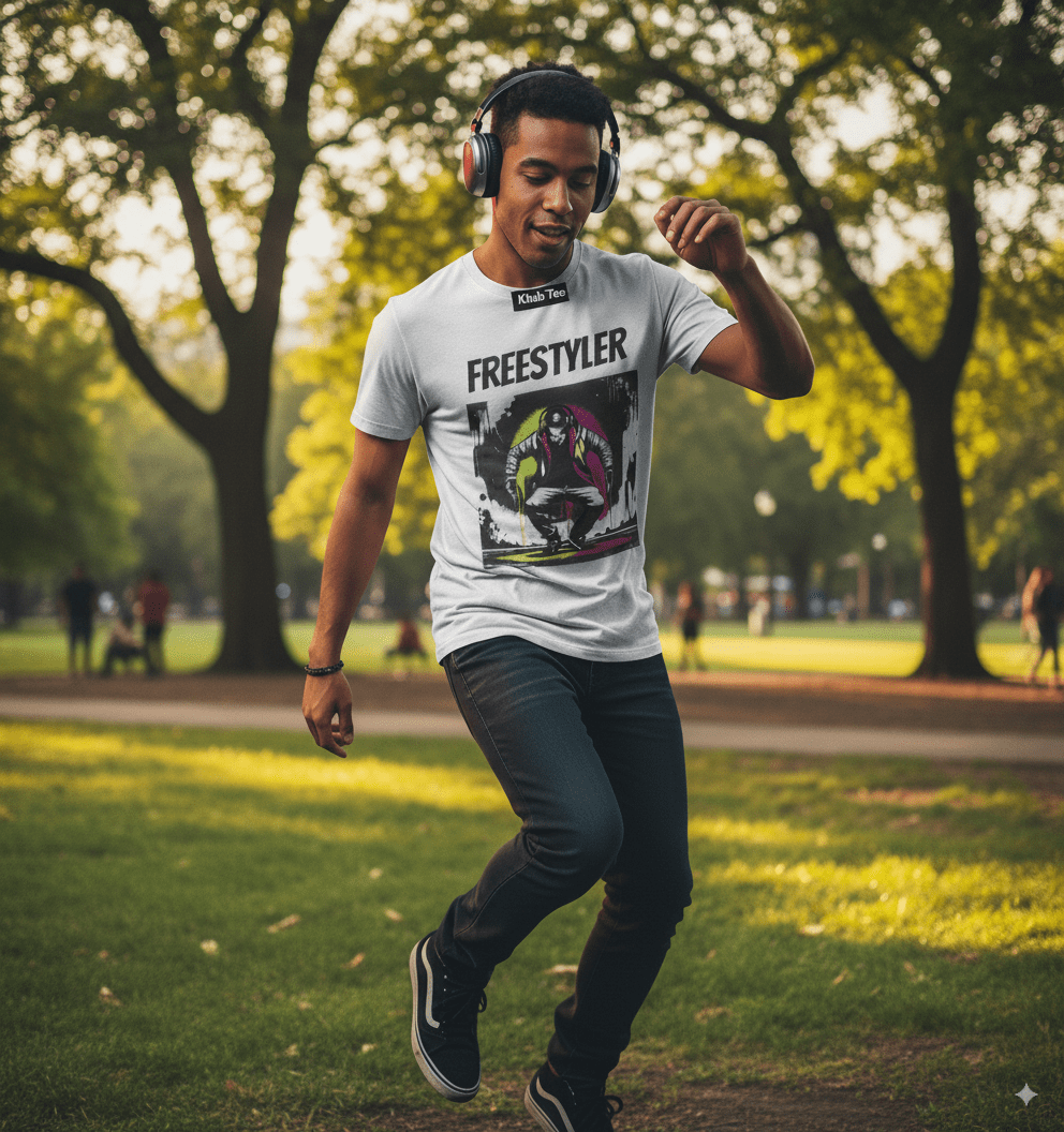 Freestyler t-shirt with urban streetwear hip hop design