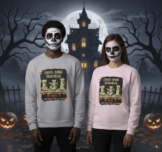 Ghoul-Band Rehearsal Halloween Sweatshirt - Spooky Music
