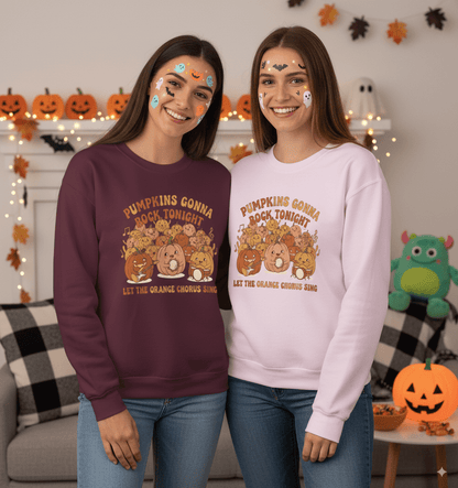 Cozy Pumpkin Sweatshirt - Fall Halloween Fashion