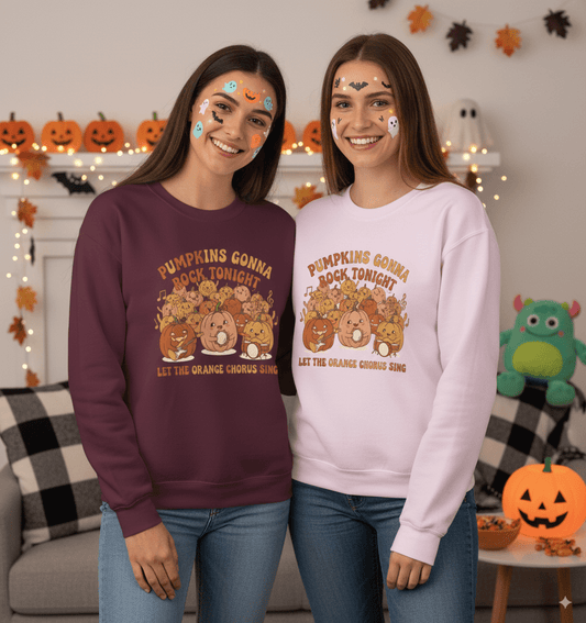 Cozy Pumpkin Sweatshirt - Fall Halloween Fashion