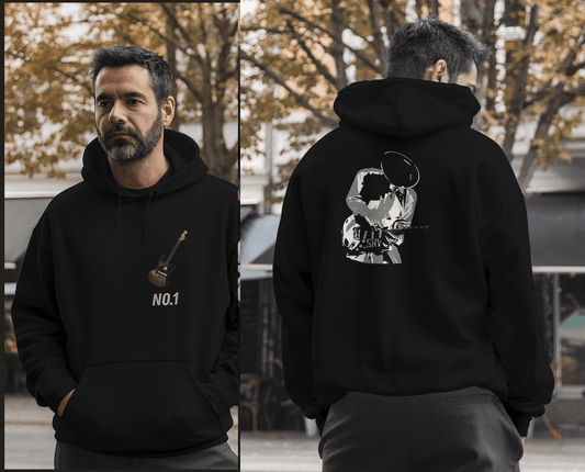 Blues Star SRV Hoodie - Music Lover Gift for Guitarists