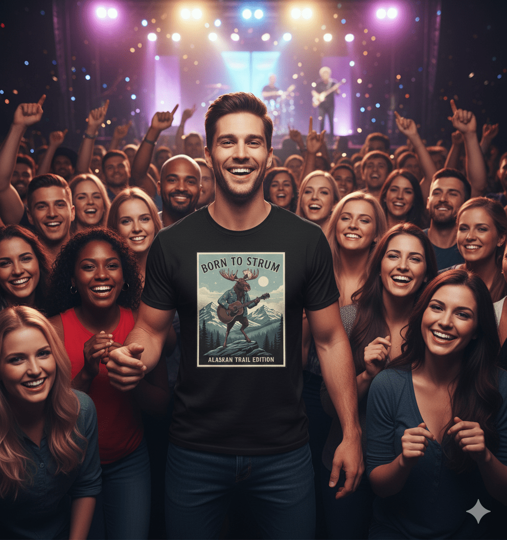  Alaskan Trail Moose t-shirt with nature adventure and wilderness moose design