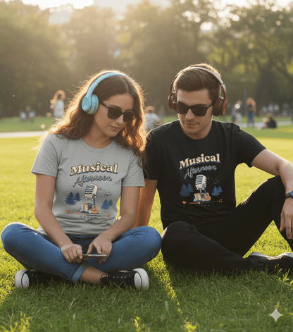 Musical Afternoon softstyle t-shirt with relaxed music vibes and leisure design