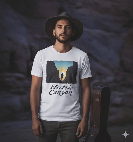 Electric Canyon Clapton tribute softstyle t-shirt with guitar legend blues rock design