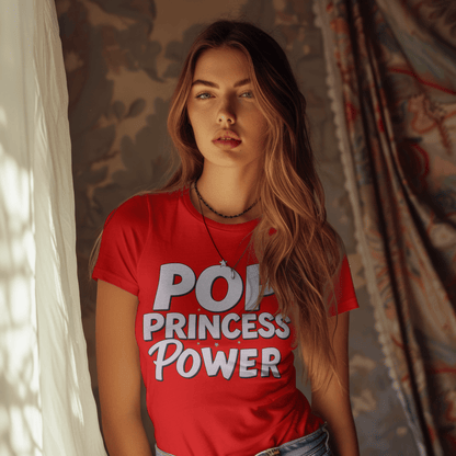 Pop Princess Power empowerment music t-shirt design
