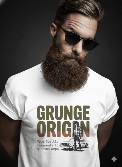 Grunge Origin vintage rock band graphic t-shirt