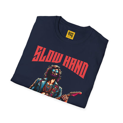 Slow Hand Retro Blues T-Shirt - Guitar Legend Tribute