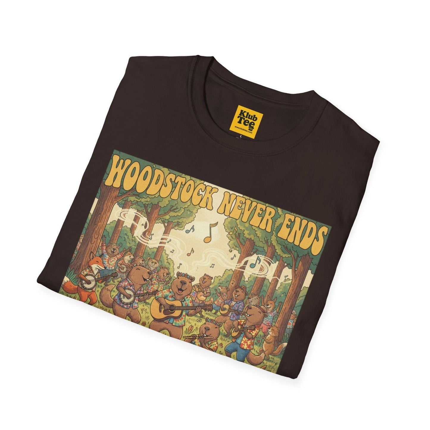 Woodstock Never Ends T-Shirt - Retro Peace Festival