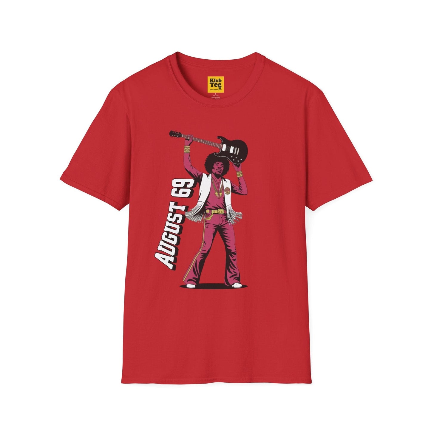 August 69 Guitar Rock Tee | Retro Musician Graphic