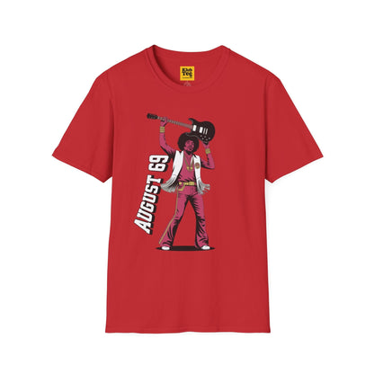 August 69 Guitar Rock Tee | Retro Musician Graphic