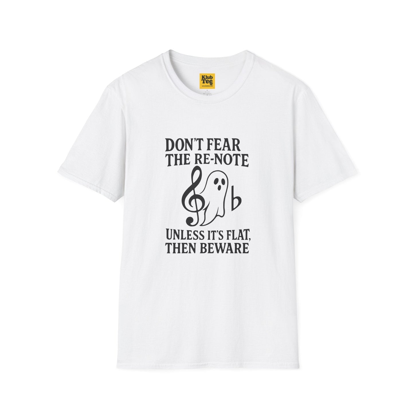 Ghost Note Music Humour T-Shirt - Funny Halloween Tee