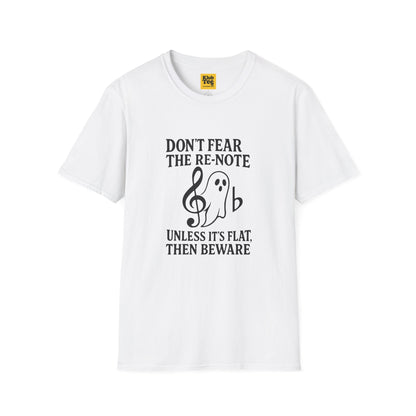 Ghost Note Music Humour T-Shirt - Funny Halloween Tee