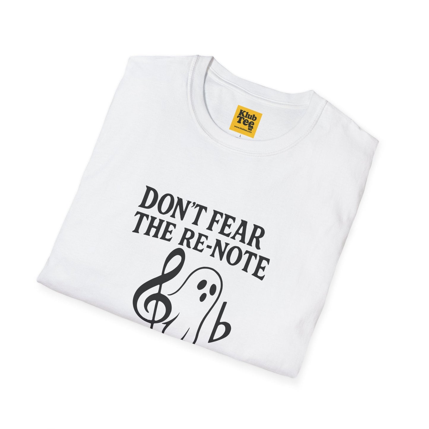Ghost Note Music Humour T-Shirt - Funny Halloween Tee