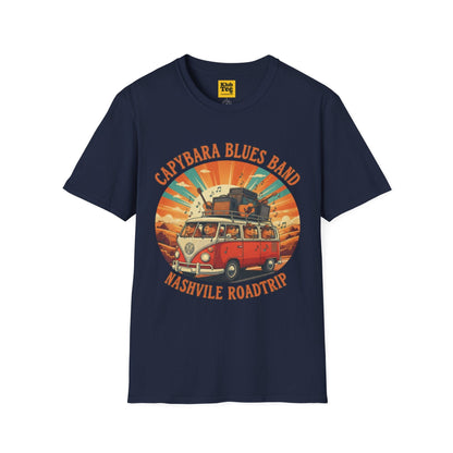 Capybara Blues Band T-Shirt - Vintage Road Trip Tee