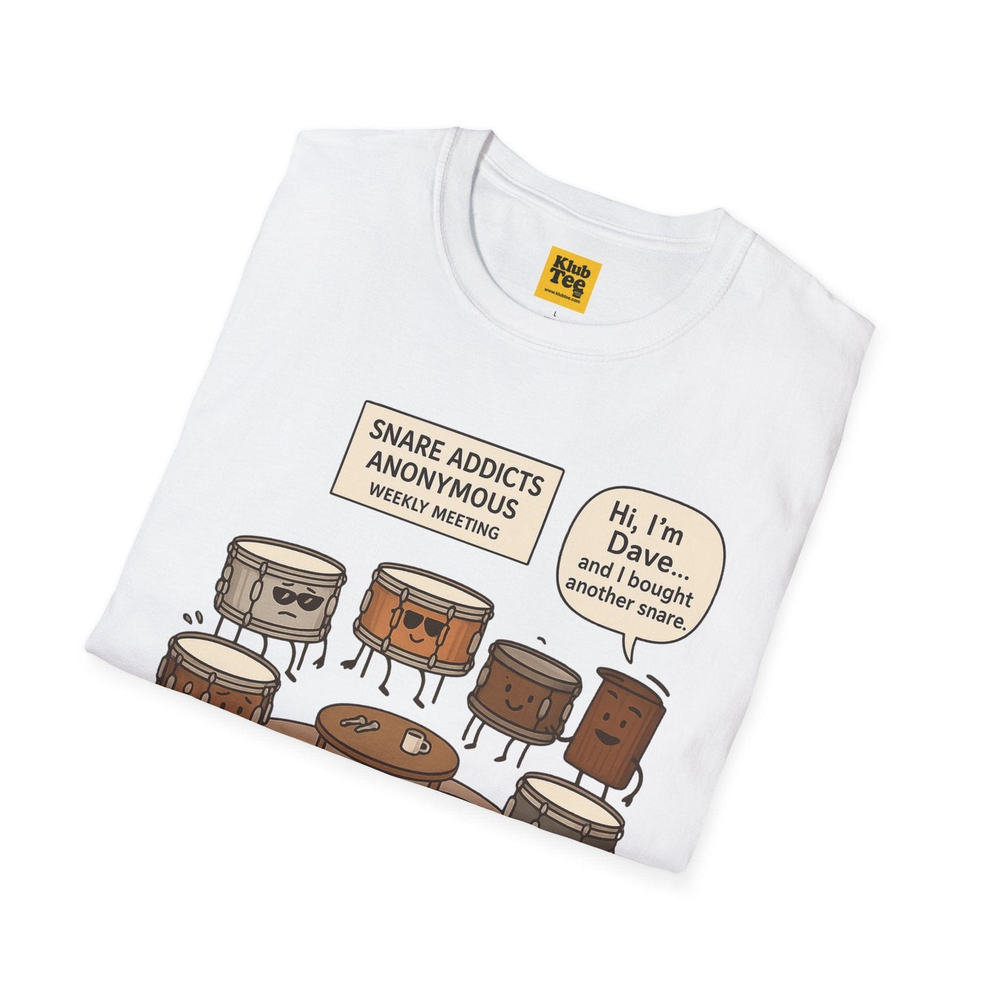 Snare Addicts Anonymous T-Shirt - Drummer Humor
