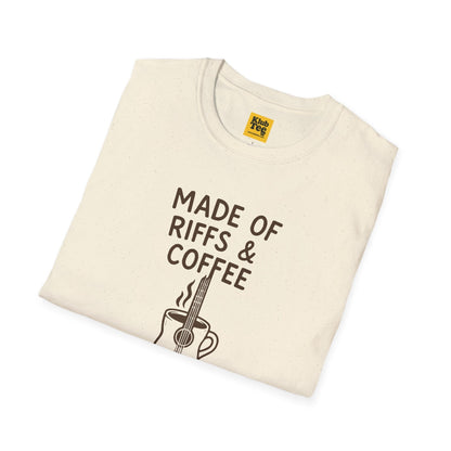 Made of Riffs & Coffee T-Shirt - Musician Life