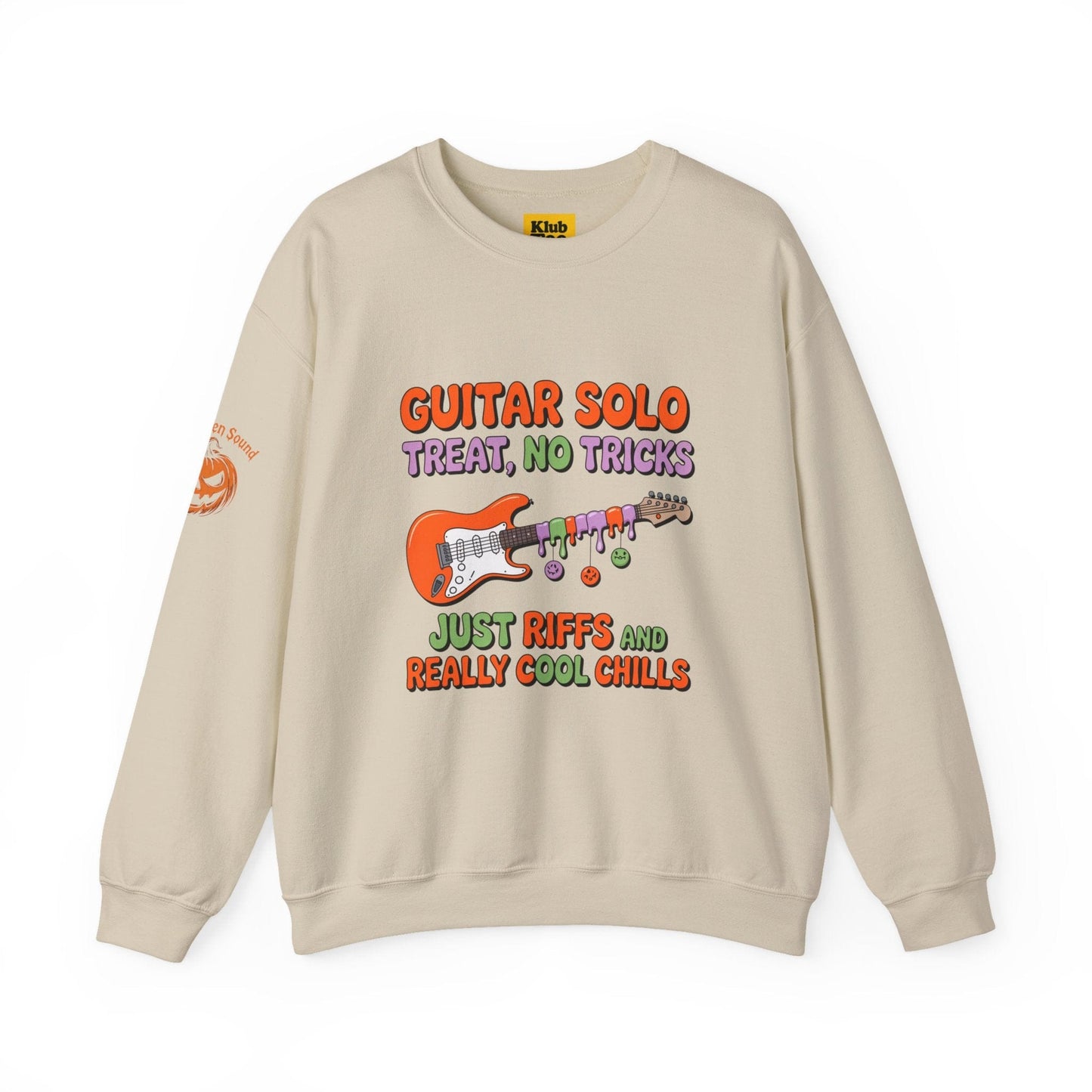 Guitar Solo Sweatshirt - Riffs and Cool Chills Halloween
