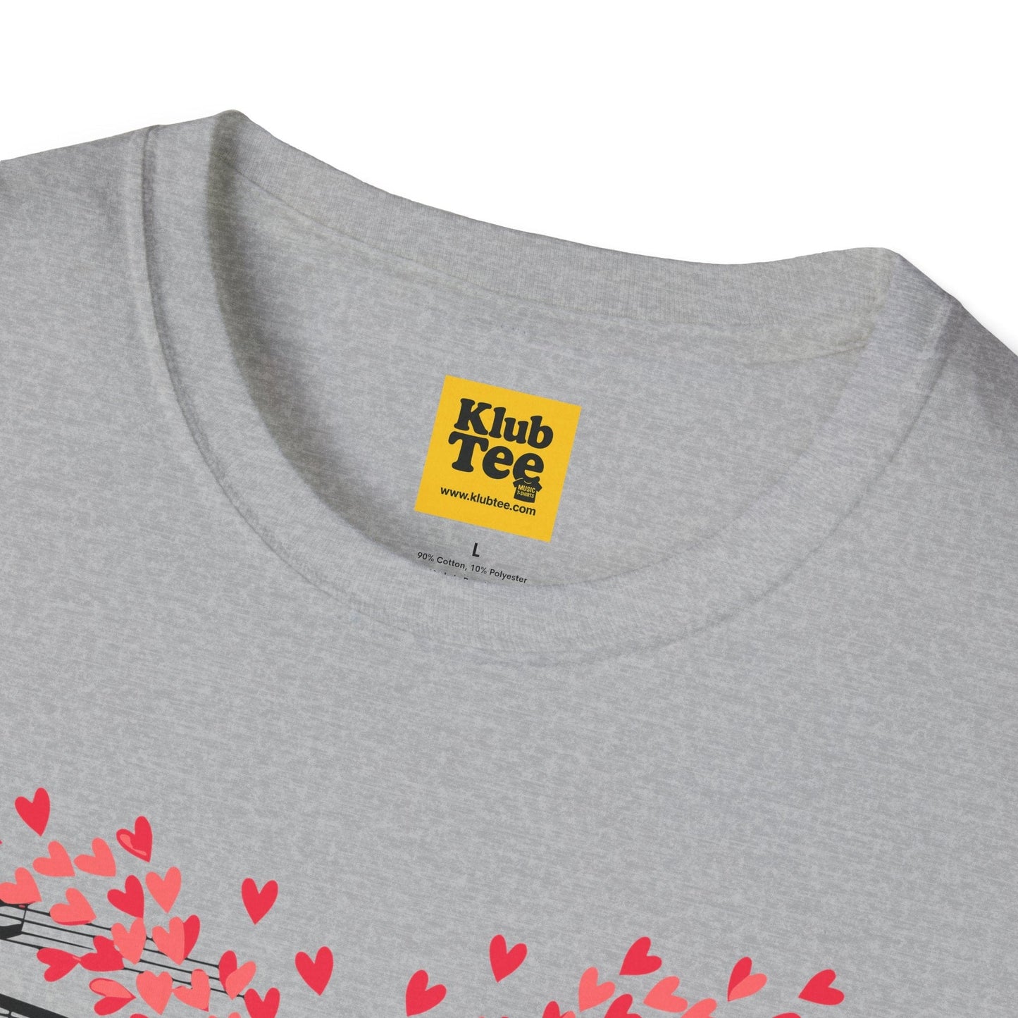 Love Music T-Shirt - Heart-Shaped Notes