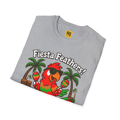 Fiesta Feathers T-Shirt - Tropical Parrot