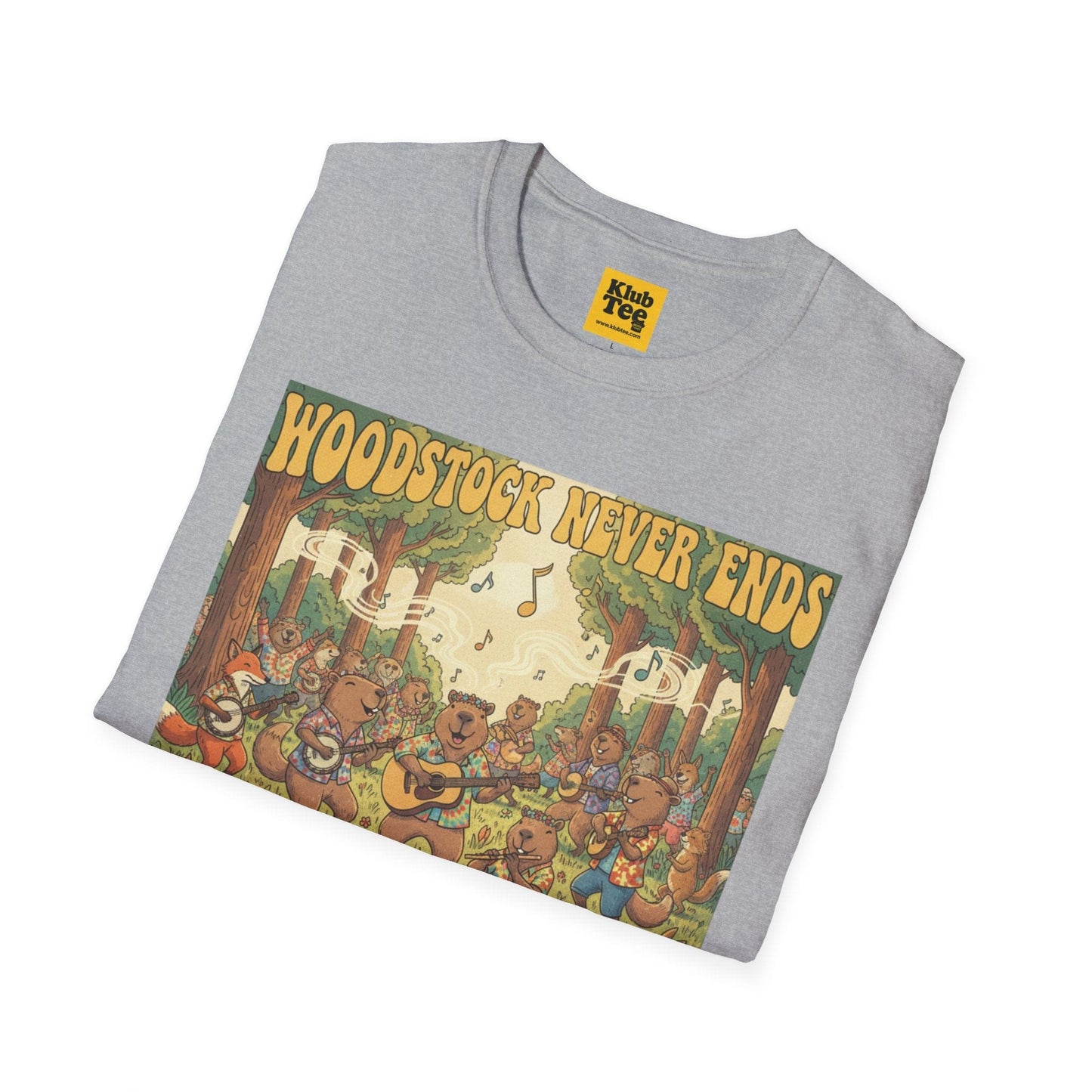Woodstock Never Ends T-Shirt - Retro Peace Festival