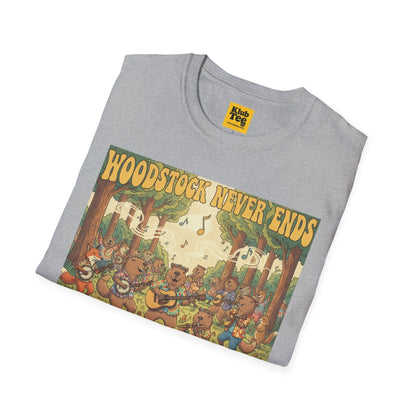 Woodstock Never Ends T-Shirt - Retro Peace Festival