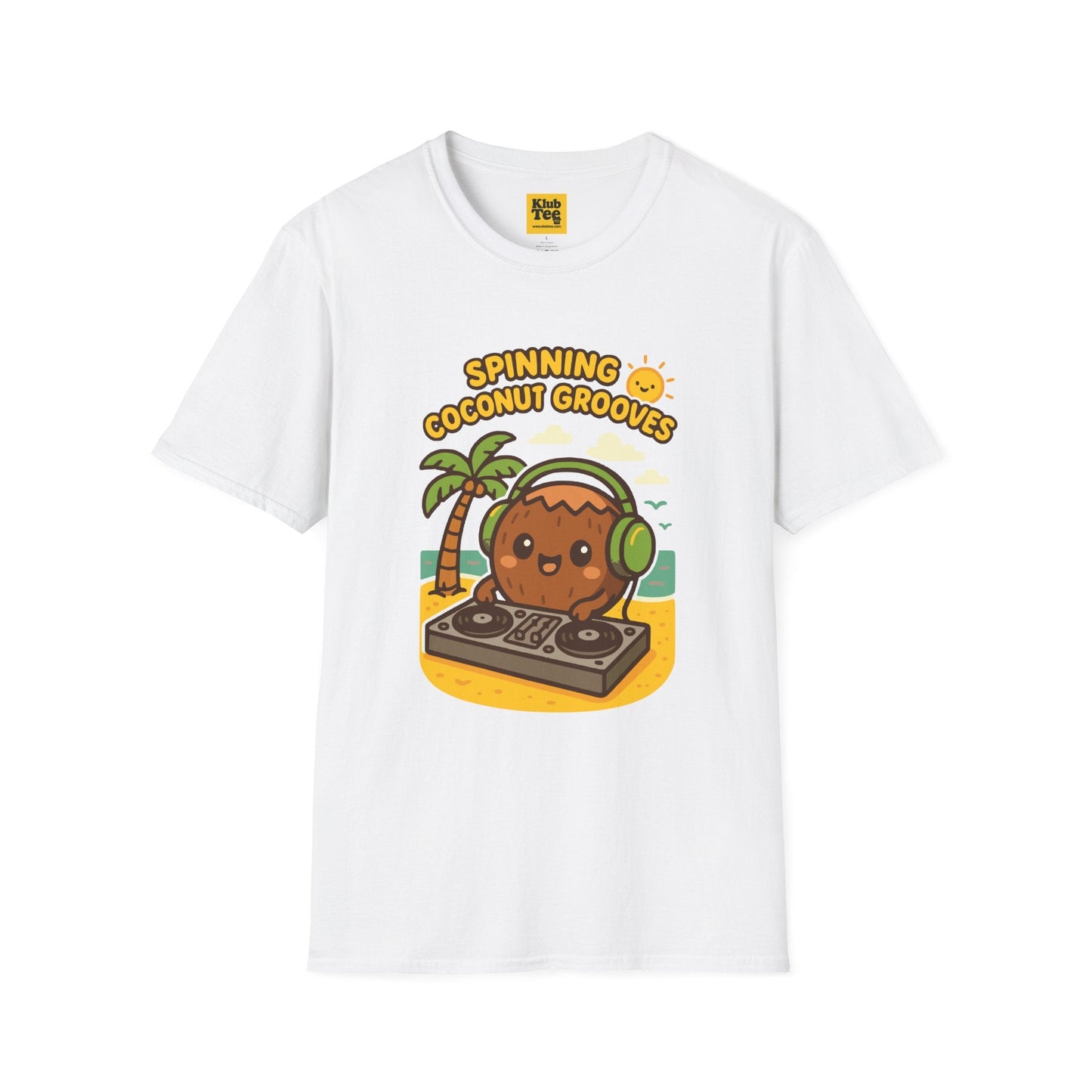 Coconut Grooves T-Shirt - Summer Party Vibes