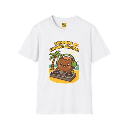 Coconut Grooves T-Shirt - Summer Party Vibes