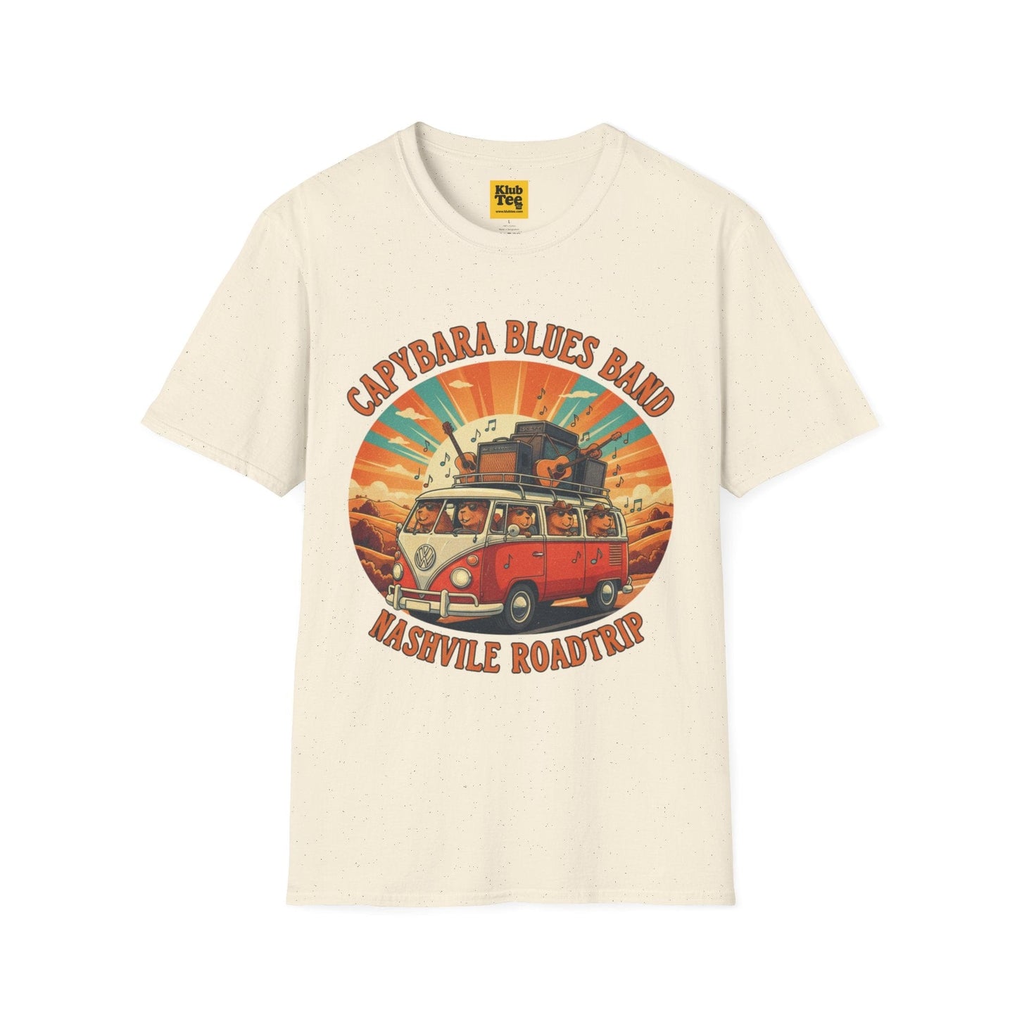 Capybara Blues Band T-Shirt - Vintage Road Trip Tee