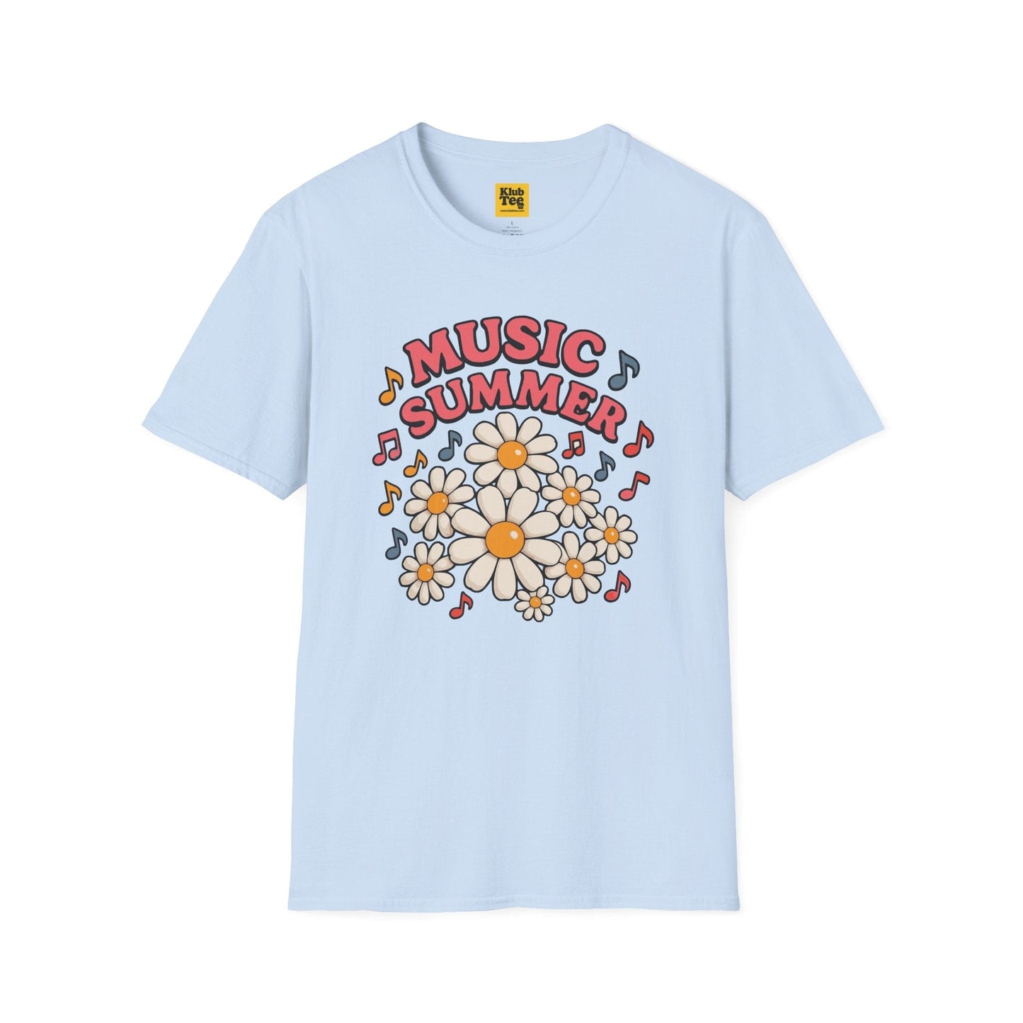 Summer Floral Music T-Shirt - Seasonal Design