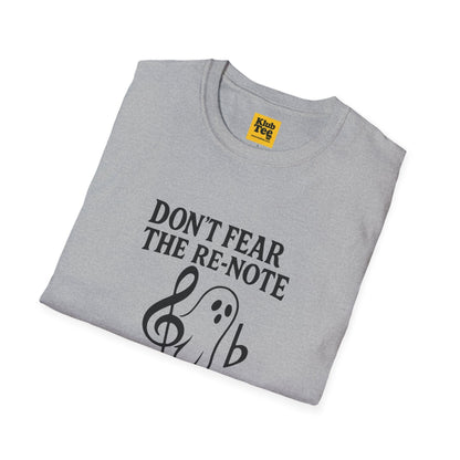 Ghost Note Music Humour T-Shirt - Funny Halloween Tee