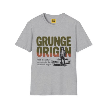 Grunge Origin Band Tee | Vintage Rock Graphic