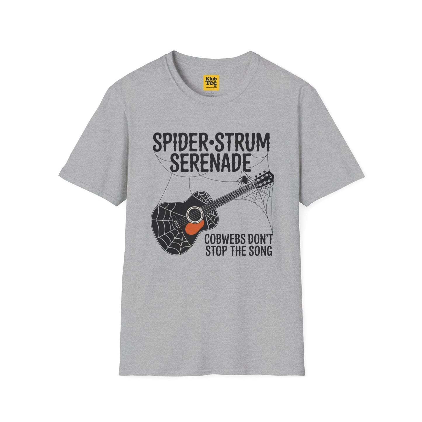 Spider Strum Serenade Halloween Music T-Shirt