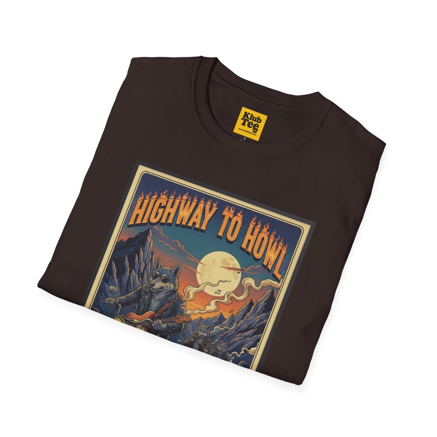 Highway to Howl T-Shirt - Rock Wolf Adventure Tee