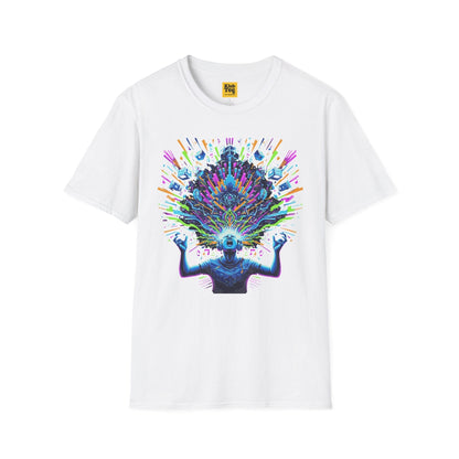 Vibrant Mind Explosion T-Shirt - Artistic