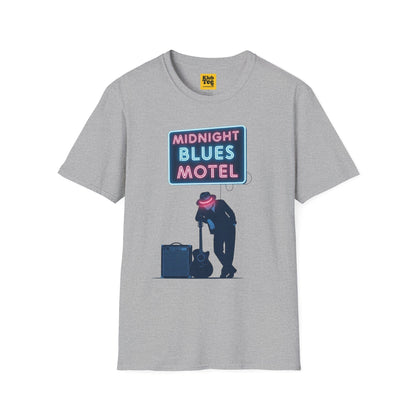 Midnight Blues Motel T-Shirt - Vintage Blues Tee