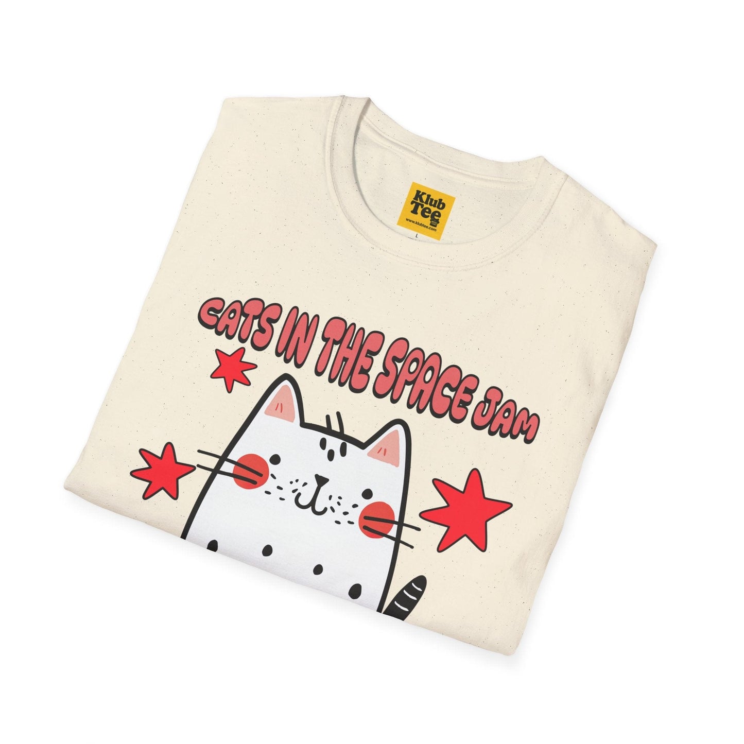 Cosmic Cats T-Shirt - Space Feline Music Tee